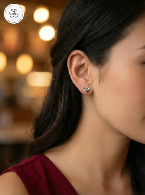 Filigree_Heart_Silver_Earrings_With_Ruby